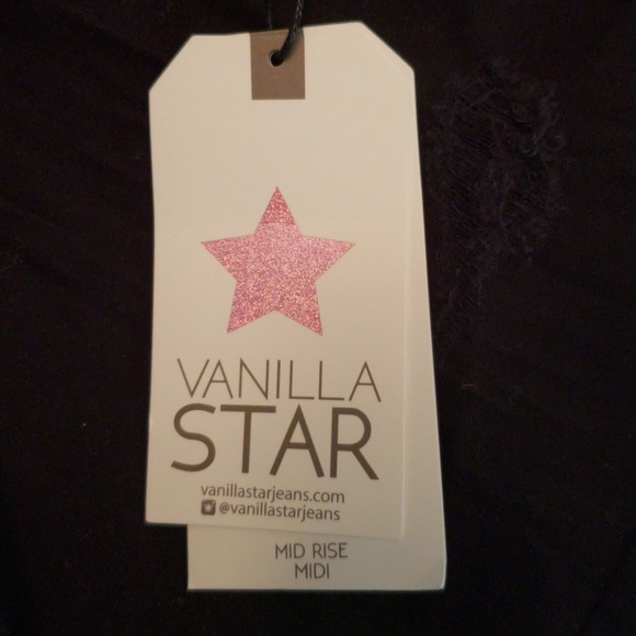 NWT Juniors Vanilla Star distressed black shorts - Picture 3 of 7